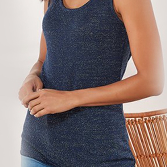 Tank-Navy Blue - Glitzy Nights  - Soft Surroundings - Large -NWT - Sealed - Picture 2 of 5